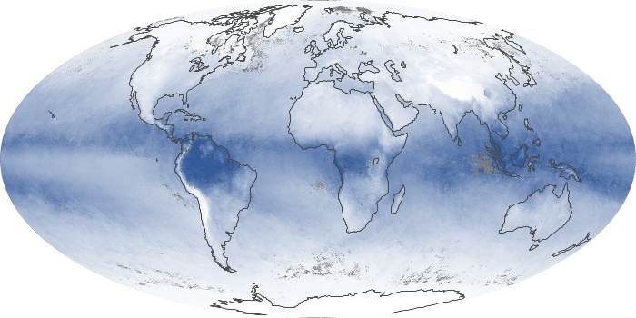 Global Map Water Vapor Image 173