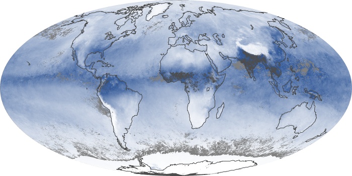 Global Map Water Vapor Image 181