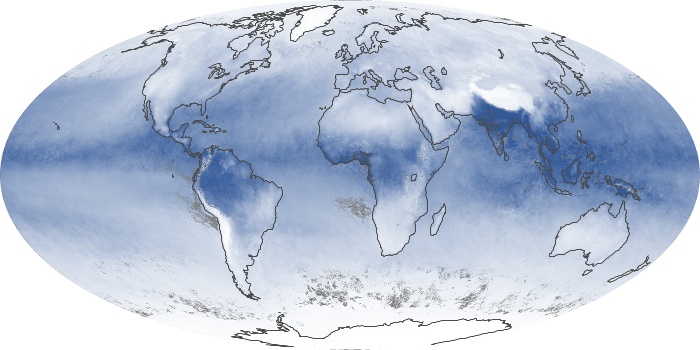 Global Map Water Vapor Image 231