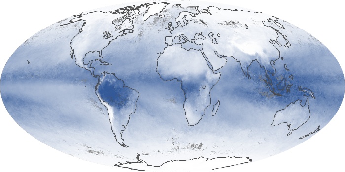 Global Map Water Vapor Image 233