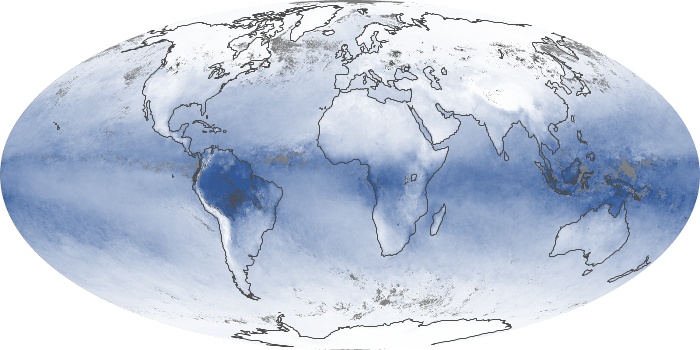Global Map Water Vapor Image 234