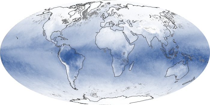 Global Map Water Vapor Image 235