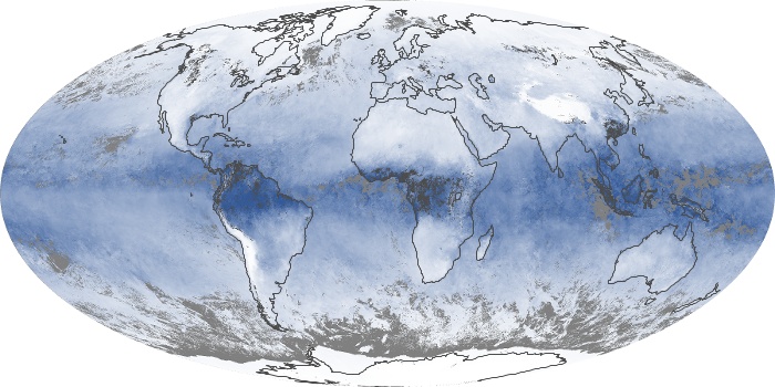 Global Map Water Vapor Image 190