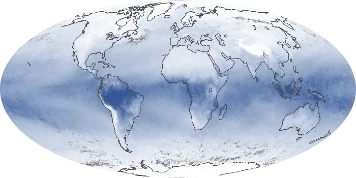 Global Map Water Vapor Image 201