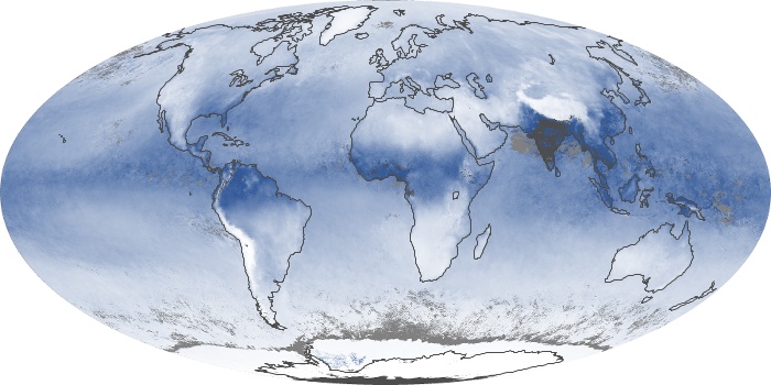 Global Map Water Vapor Image 205