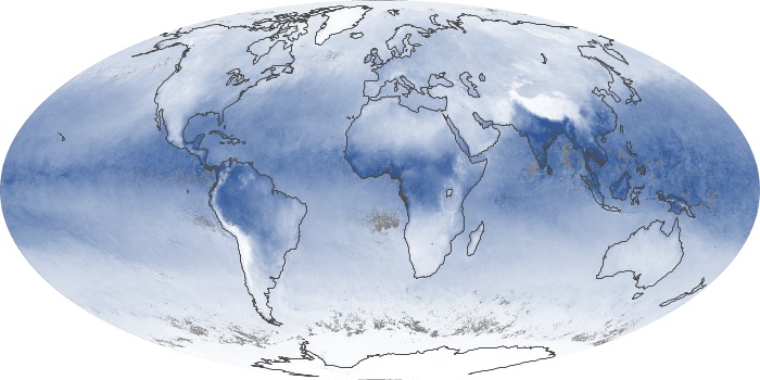 Global Map Water Vapor Image 207