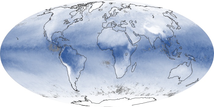 Global Map Water Vapor Image 256