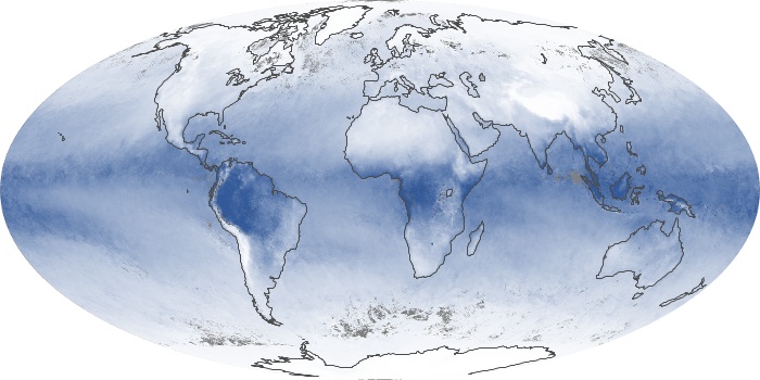 Global Map Water Vapor Image 257