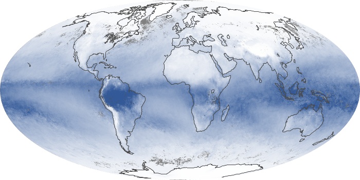 Global Map Water Vapor Image 211