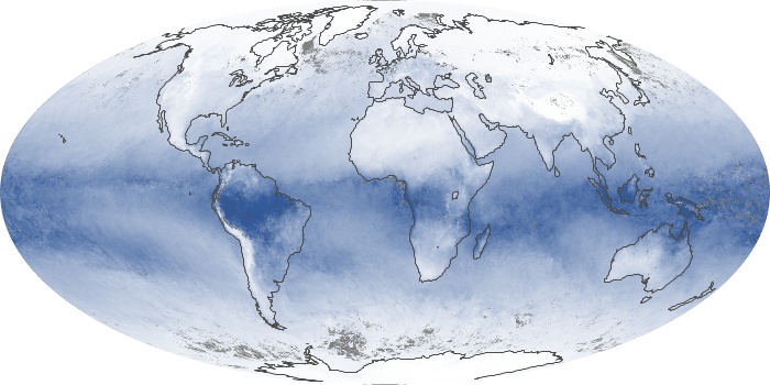 Global Map Water Vapor Image 260