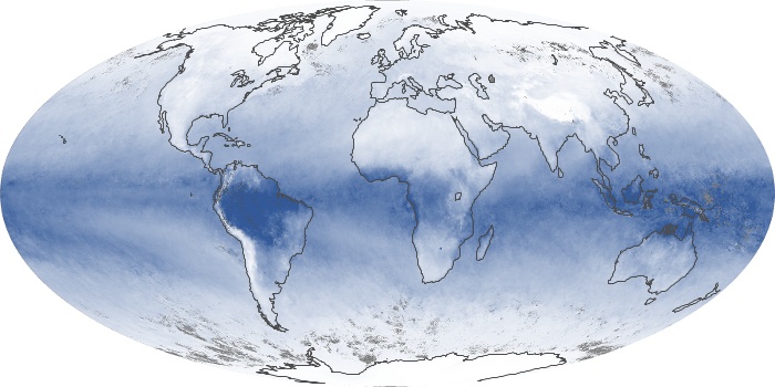 Global Map Water Vapor Image 261