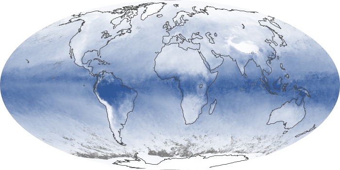 Global Map Water Vapor Image 262