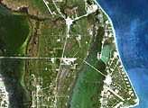 Kennedy Space Center from Landsat 7