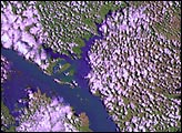 Landsat 7 Views Mozambique Flooding