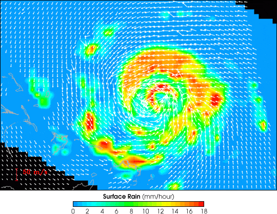 Hurricane Floyd from SeaWinds and the Tropical Rainfall Measuring Mission