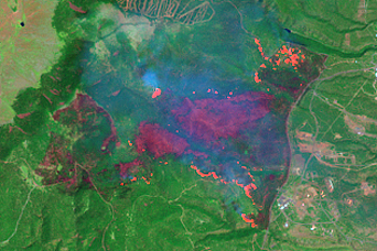 Los Alamos Fires From Landsat 7 - related image preview