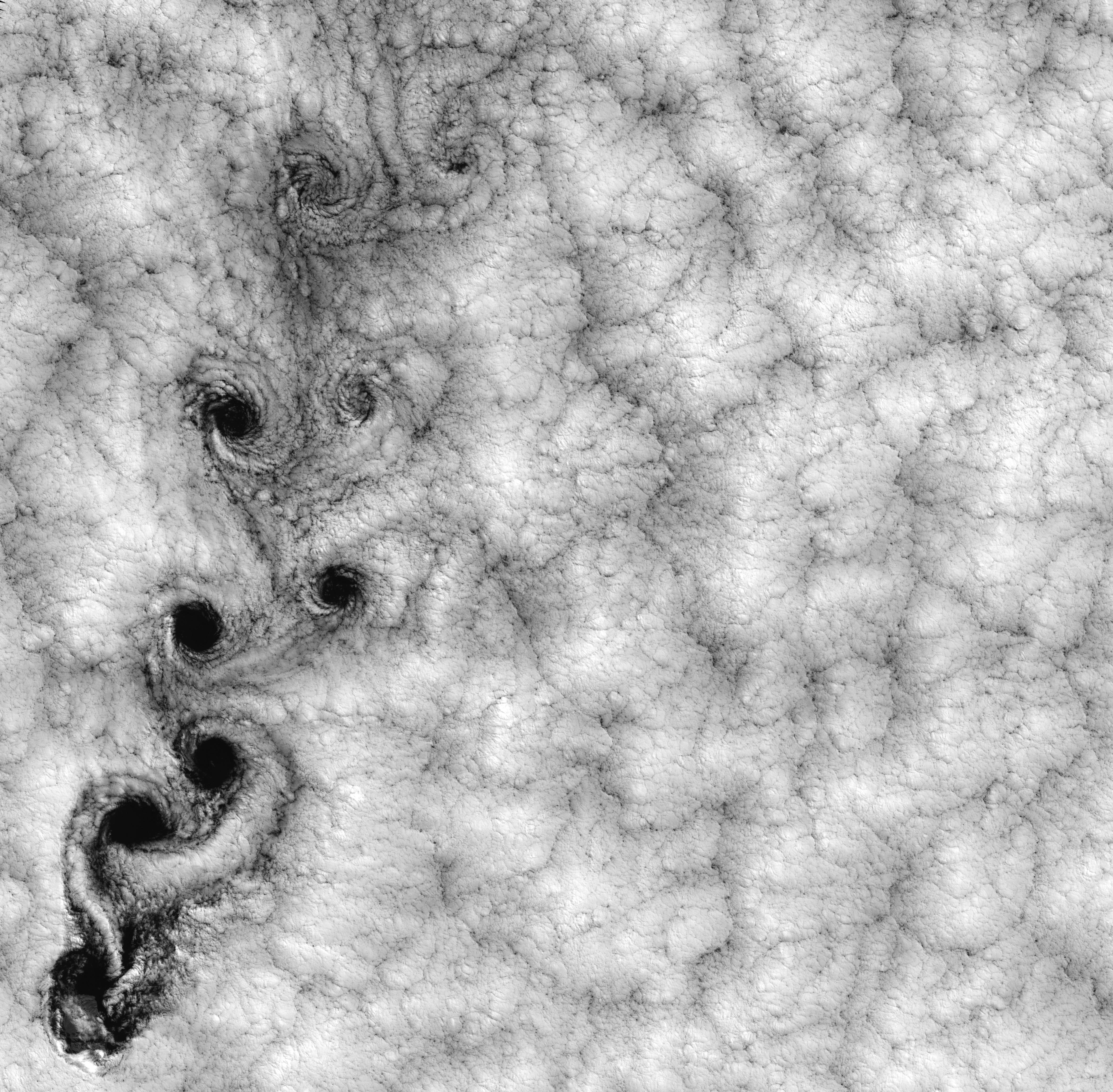 Landsat 7 Reveals Large-scale Fractal Motion of Clouds - related image preview