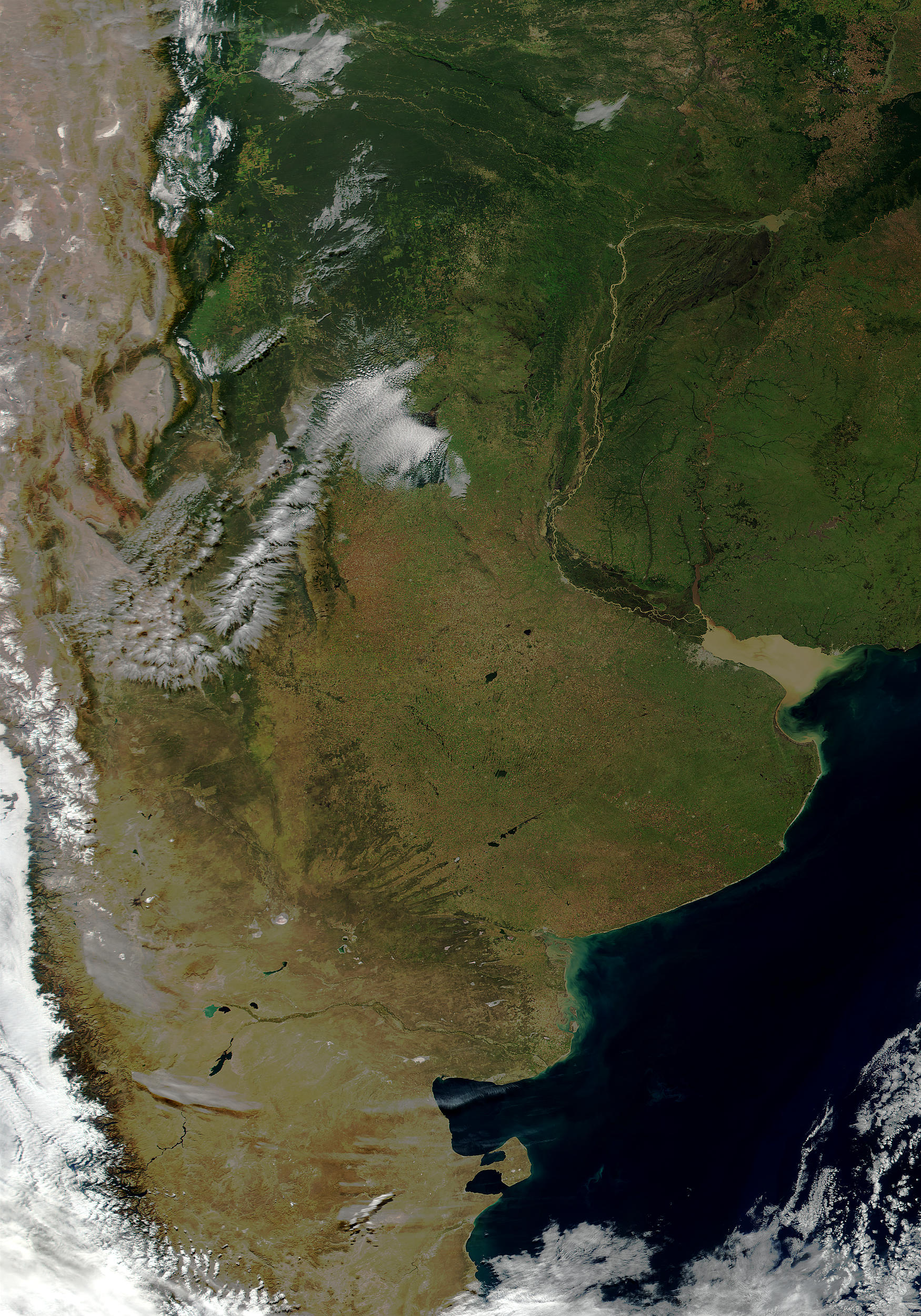 Argentina from MODIS - related image preview