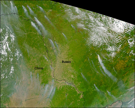 Forest Fires in Russia and Northern China