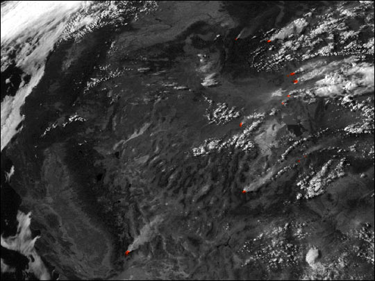 Extensive Fires in the Western U.S.