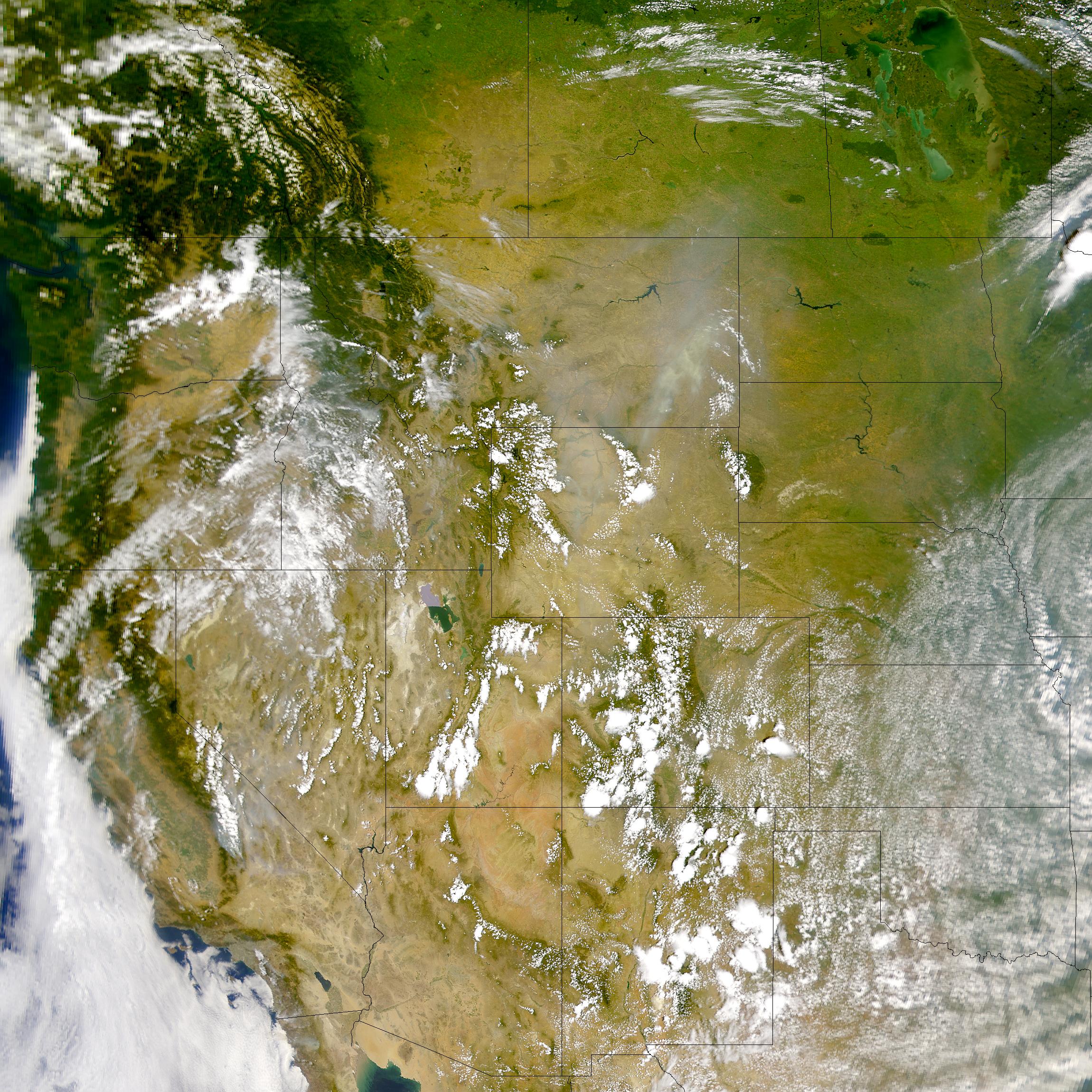 Smoke over Montana and Wyoming - related image preview