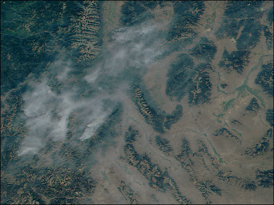 Smoke in the Bitterroot Mountains