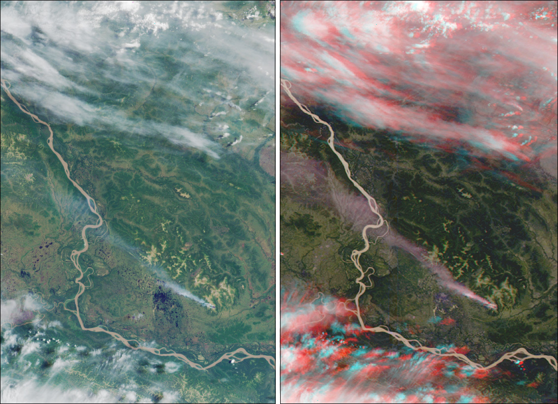 MISR Stereo Imaging Distinguishes Smoke from Cloud - related image preview