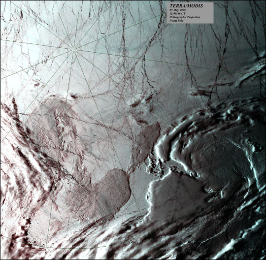MODIS Views the North Pole