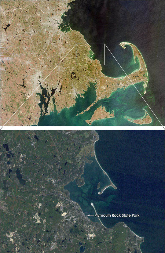 Plymouth, Mass. from Landsat and MISR - selected child image