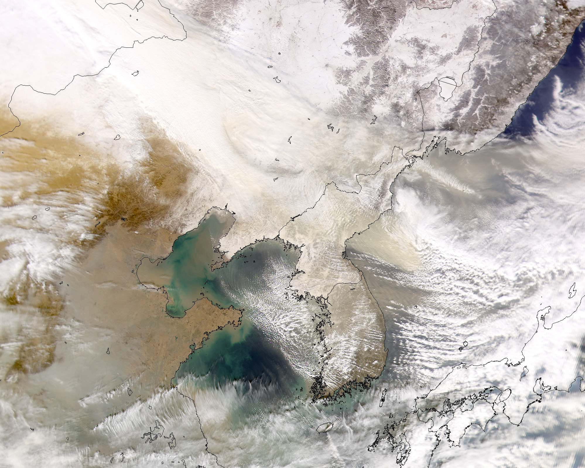 Snow and Dust over Inner Mongolia - related image preview