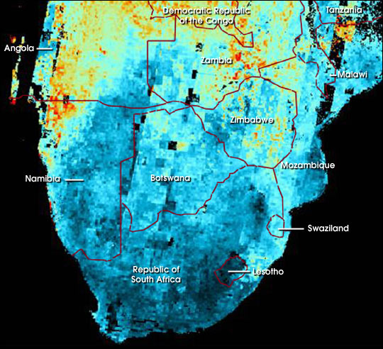 Airborne Particulates over Southern Africa