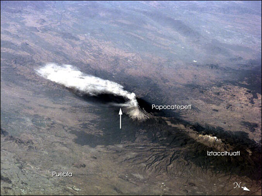 Popocatepetl from the Space Station - related image preview