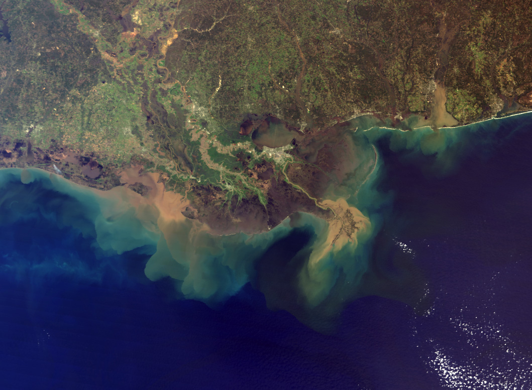 Mississippi River Sediment Plume - related image preview