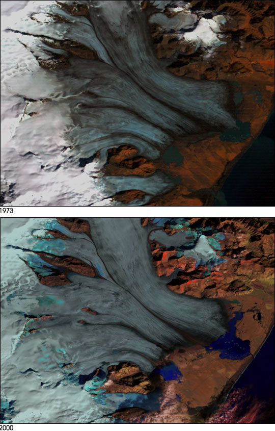 Receding Glacier in Iceland