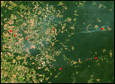 Fires and Deforestation near the Xingu River