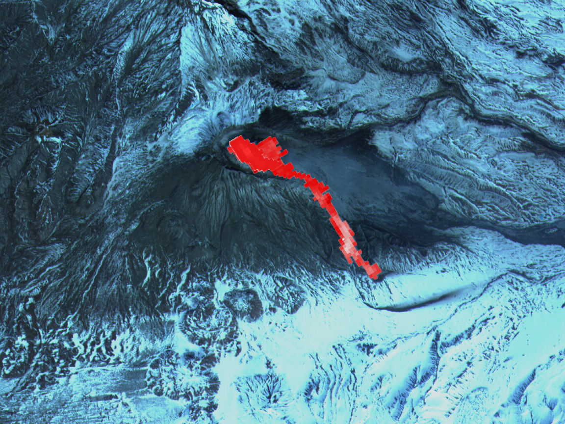 Lava Flow on Bezymianny Volcano - related image preview