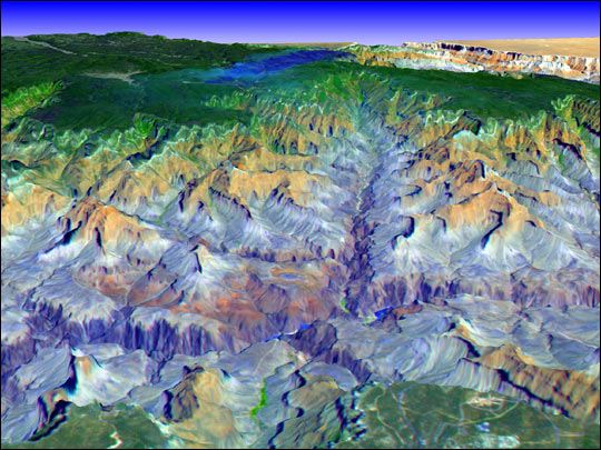 3-D View of Grand Canyon