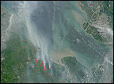 Haze over Malaysia