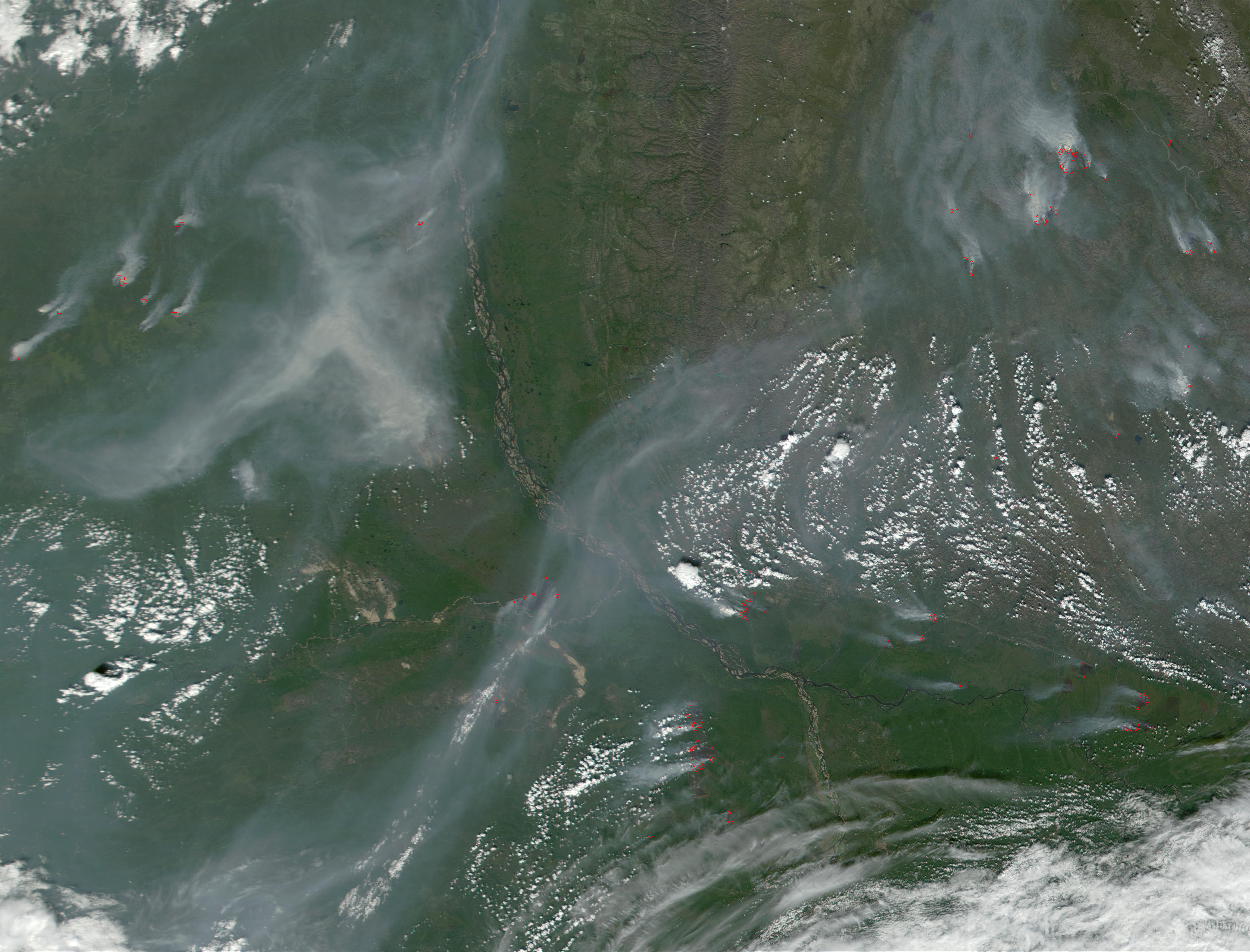Large Outbreak of Fires near Yakutsk, Russia - related image preview