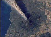 Ash Plume Streams from Mt. Etna, Sicily