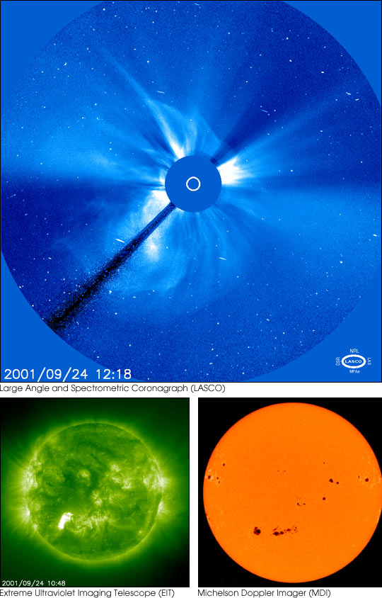 Solar Flare Aimed at Earth
