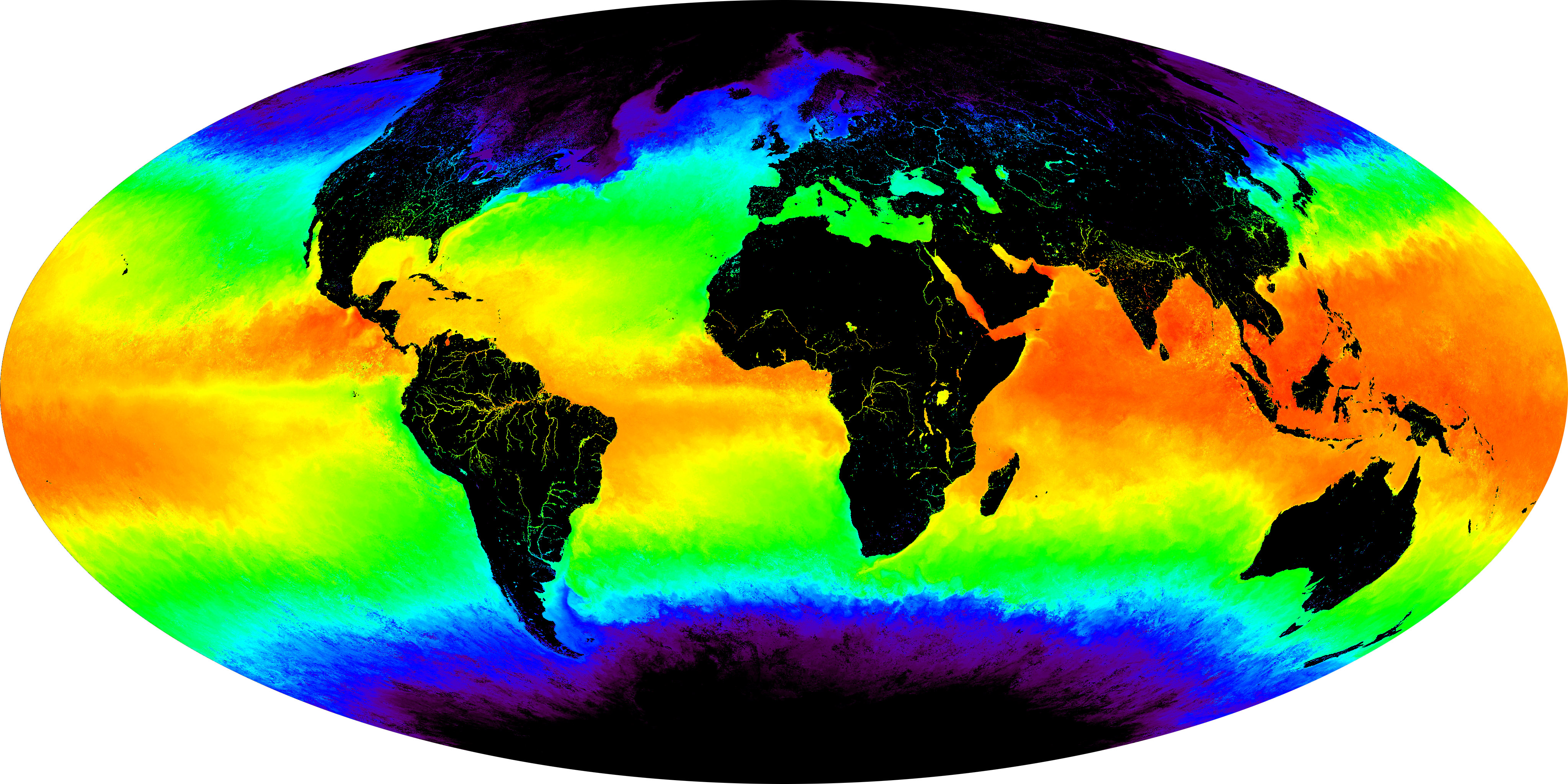 MODIS Global Sea Surface Temperature - related image preview