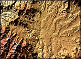Elevation Map of Kathmandu, Nepal