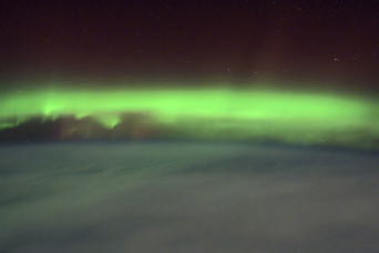 Green Aurora Seen from the Space Station - related image preview