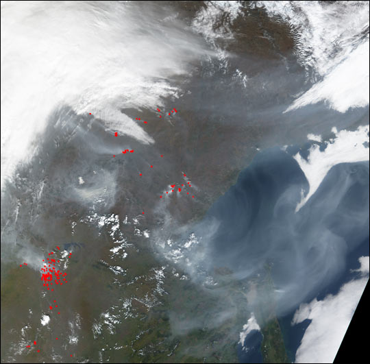 Fires and Smoke in Eastern Russia