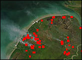Fires on New Guinea - selected image