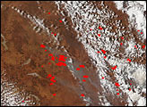 Large Bushfires in Central Australia