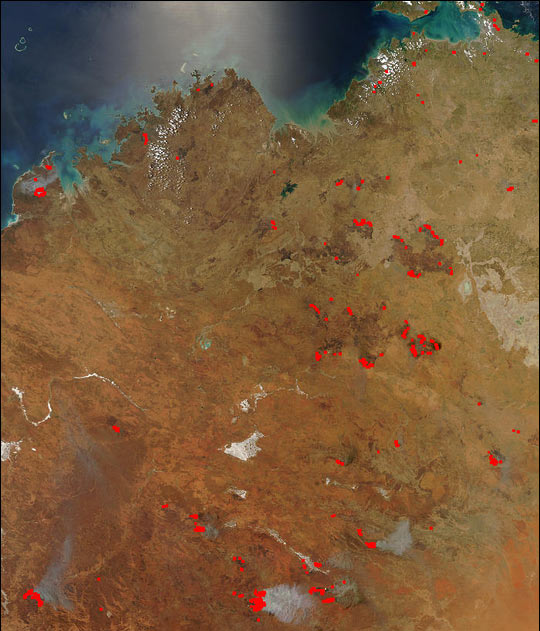 Fires Across Northwest Australia