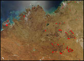 Fires Across Northwest Australia