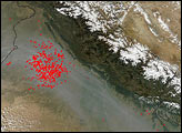Fires Near Indus River